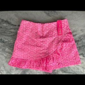 NWT Lilly Pulitzer Prosecco Pink Faye Skort sz 4